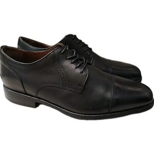 Johnston & Murphy XC4 Men's 12 XW Black Leather Cap Toe Oxford Dress Shoes